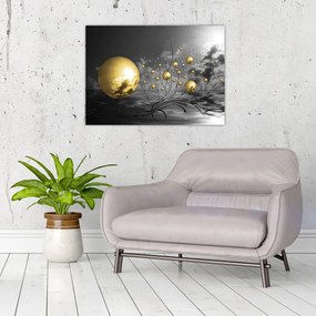 Obraz kul w kolorze ochry (70x50 cm)