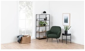 Czarno-naturalny regał w dekorze dębu 77x150 cm Seaford – Actona