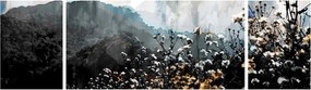 Obraz - Ilustracja przedstawiająca dzikie kwiaty (170x50 cm)
