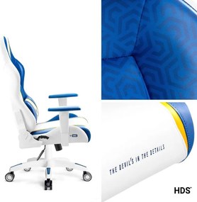 Fotel gamingowy młodzieżowy Diablo X-One 2.0 Small Size, kolor Aqua Blue
