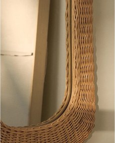 Lustro ścienne z rattanową ramą 38x59 cm Zilna – Kave Home
