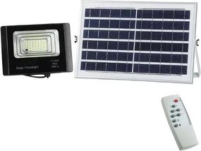 LED 12W solarny reflektor 6000K IP65 z pilotem, ściemnialny