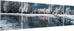 Obraz - Zamarznięty krajobraz (170x50 cm)