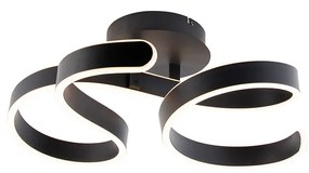 Lampa sufitowa antracytowa z 3-stopniowym ściemnianiem LED - FrankDesignerski Oswietlenie wewnetrzne