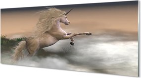 Szkło do Kuchni na Ścianę Magiczny Jednorożec w Chmurach
