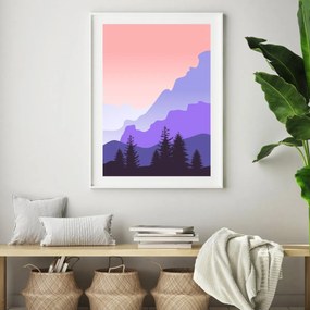 Plakat - Górski krajobraz (A4)