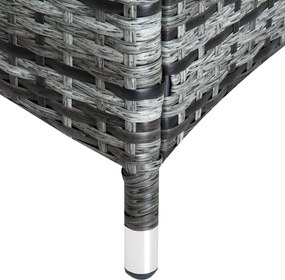 Outsunny Leżak Ogrodowy Technorattan Nowy Zestaw Leżaków Ogrodowych 3 Częściowy Komfortowy 200 cm Durable Dla Ogrodu | Aosom PL