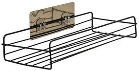 Półka łazienkowa bez wiercenia VIENTO, czarna