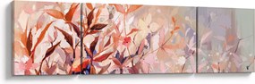 Obraz - Malowanie pastelami jesieni (170x50 cm)