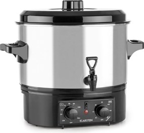 Klarstein Biggie Stal nierdzewna 16L Garnek do pasteryzacji Srebrny