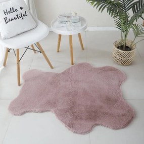 Dywan pluszowy dziecięcy Caty misio różowy 80 cm x 100 cm