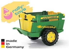 Rolly toys rollytrailer przyczepa farm john deere otwierane burty