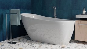 Wieszak na dwa ręczniki chrom