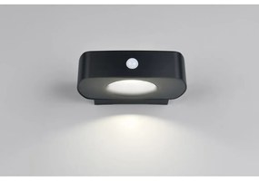 Zewnętrzna solarna lampa ścienna LED (wysokość 6 cm) Bilbao – Trio