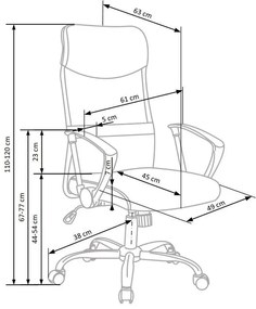 Czarny ergonomiczny biurowy fotel obrotowy do komputera - Vespan