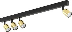 LED oprawa punktowa TOP 4xGU10/10W/230V czarna/złota