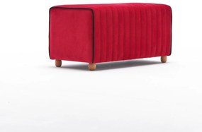 Stołek Mabel Pouf Czerwony