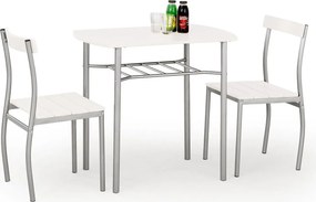 Biały stół z krzesłami K7-R87