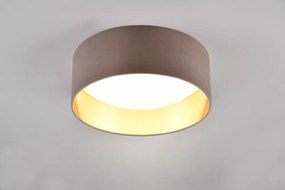 Jasnobrązowa lampa sufitowa LED ø 30 cm Locarno – Reality