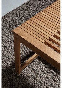 Stolik z litego drewna dębowego w naturalnym kolorze 60x70 cm Unai – MOME