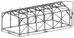 Hala namiotowa 6 x 12 m PATIO
