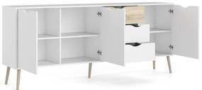 Biała komoda 196x82x39 cm Oslo – Tvilum