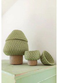 Zielony tekstylny dziecięcy kosz na zabawki ø 25x36 cm Big Tree – Lorena Canals