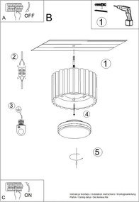 Beżowa metalowa lampa punktowa ø 10 cm Zora – Sollux