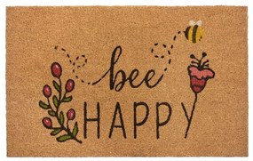Wycieraczka z włókna kokosowego 75x45 cm Bee Happy – Hanse Home