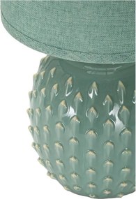 Jasnoniebieska lampa stołowa ceramiczna z tekstylnym kloszem (wysokość 27 cm) Pontus – Mauro Ferretti