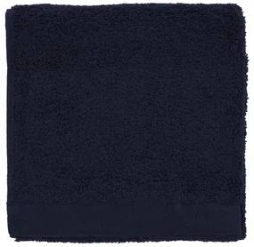 Ciemnoniebieski bawełniany ręcznik frotte 40x60 cm Comfort – Södahl