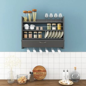 Półka kuchenna Knott Anthracite