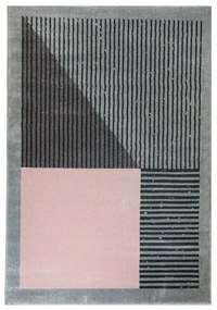 Dywan nowoczesny Lara szaro-różowy 120 cm x 170 cm