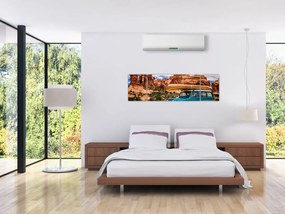 Obraz pojazdu terenowego w górach (170x50 cm)