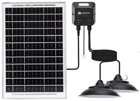Aigostar - LED Żyrandol solarny z czujnikiem 2xLED/35W/12V 6000 mAh 6500K śr. 15 cm