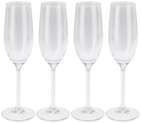 Zestaw kieliszków do szampana, 210 ml, 4 szt.