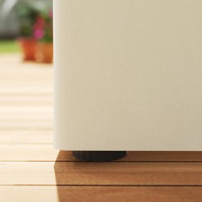 Outsunny Panele boczne do pawilonu, 4 elementy do ogrodowego namiotu, z zamkiem błyskawicznym, 3 x 4 m, kremowe | Aosom PL