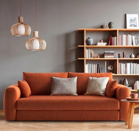 Minimalistyczna sofa rozkładana wolnostojąca - 32 kolory K2-P33