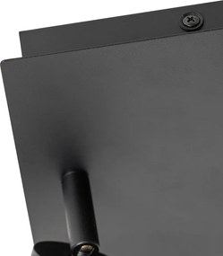 Inteligentny reflektor łazienkowy czarny kwadratowy IP44 w tym 2 Wi-Fi GU10 - Ducha