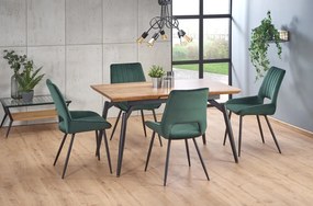 Krzesło tapicerowane K404 VELVET ciemno zielone HALMAR