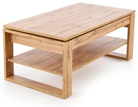 Rozkładany ławo-stół, podnoszony blat, dąb artisan 120/65-92/50-72 cm BETTY