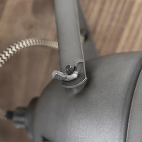 Inteligentna lampa sufitowa stalowa z drewnem z 4 WiFi GU10 - Emado