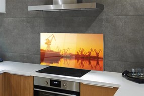 Panel nad Blat Kuchenny Wschód Słońca nad Gdańską Stocznią