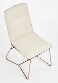 Krzesło z podstawą w kolorze różowego złota K390