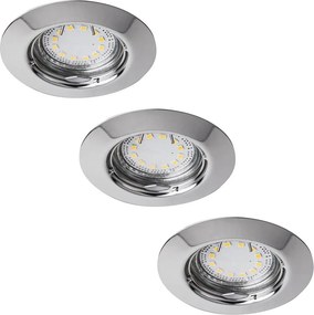 Rabalux 1047 - ZESTAW 3 opraw sufitowych wpuszczanych LITE z żarówkami GU10-LED 3×3W/230V