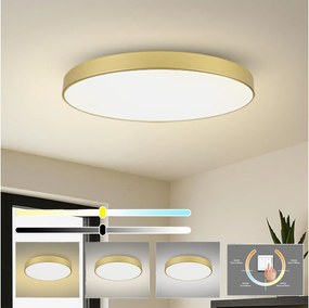 Brilagi-LED Oprawa sufitowa POOL LED/180W/230V 3000/4500/6000K śr. 120 cm złota