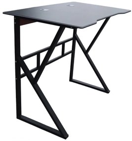 Gamingowe biurko komputerowe GAMER STL20CZ 100x60 cm czarne