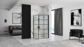 Kabina prysznicowa Rea Molier Black Double 80x110
