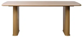 Stół z blatem w dekorze dębu 100x190 cm Nola – Unique Furniture