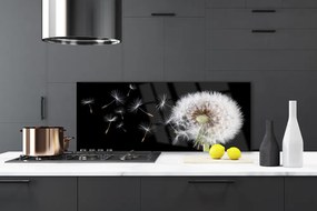 Szkło do Kuchni na Ścianę Puszysty Mniszek Lekarski